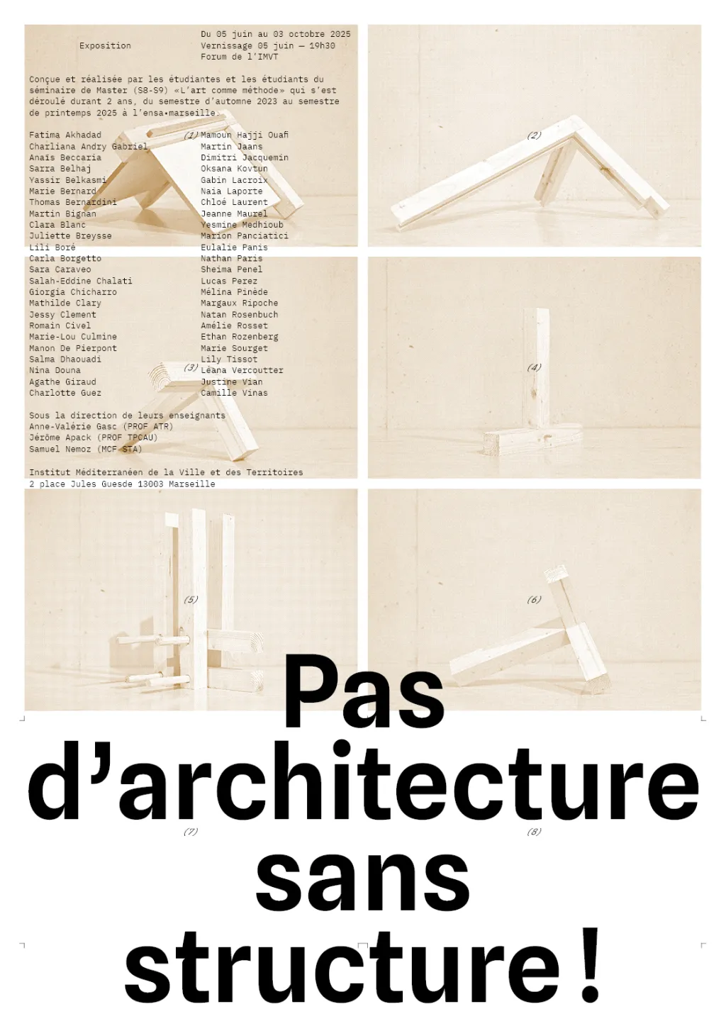 Affiche expo pas d'archi