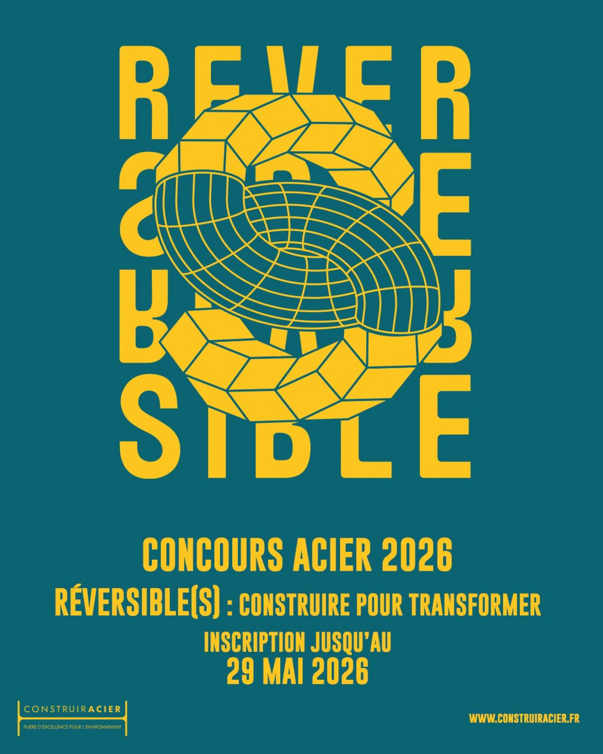 Affiche du concours construire Acier 2026