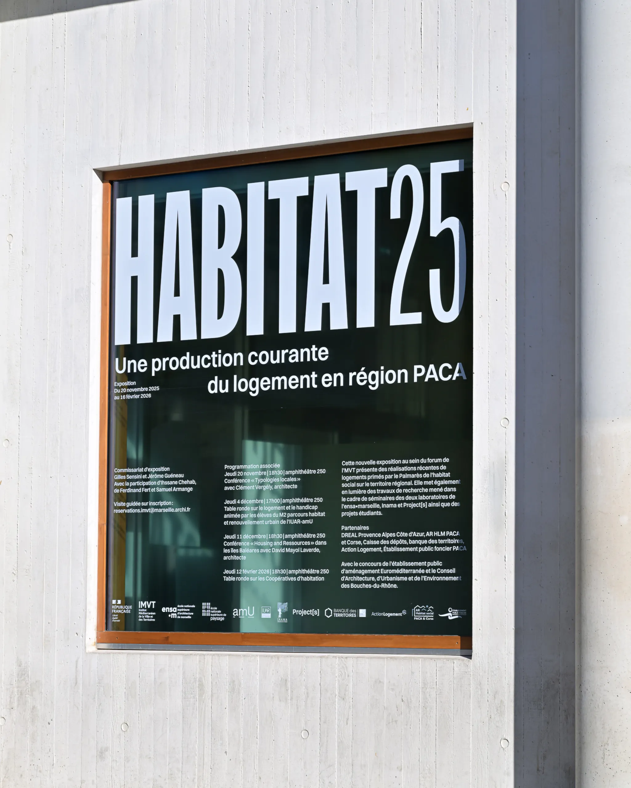 Affichage sur la vitre