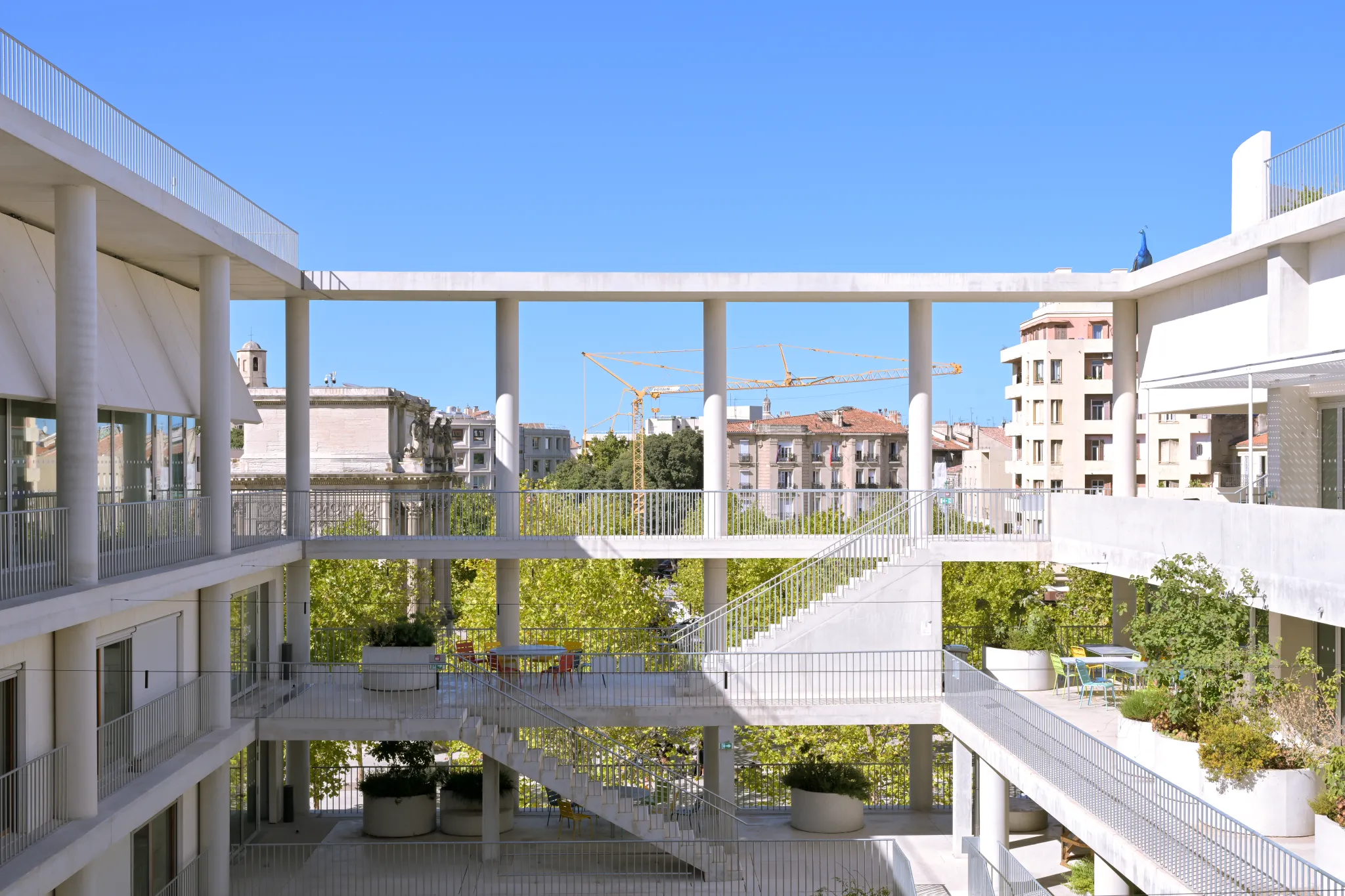 Vue intérieur du batiment