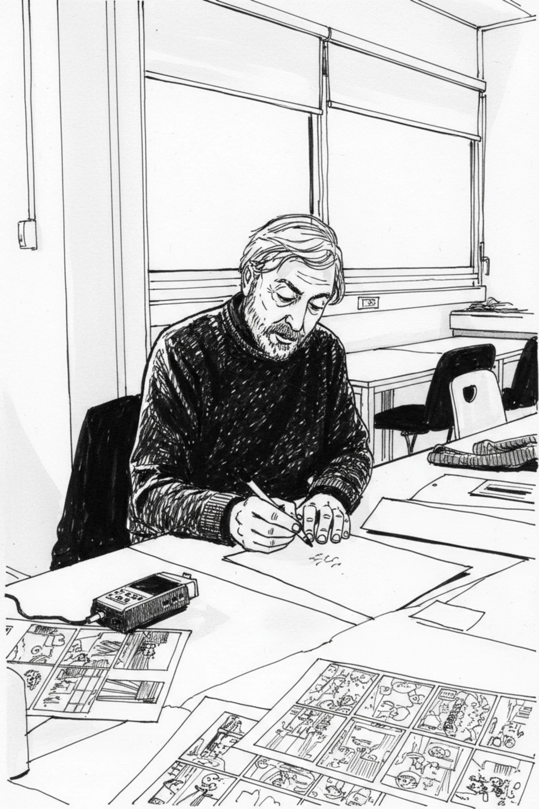 Portrait dessiné de Victor Janovitz